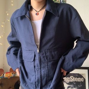 Topps Navy Blue Work Jacket